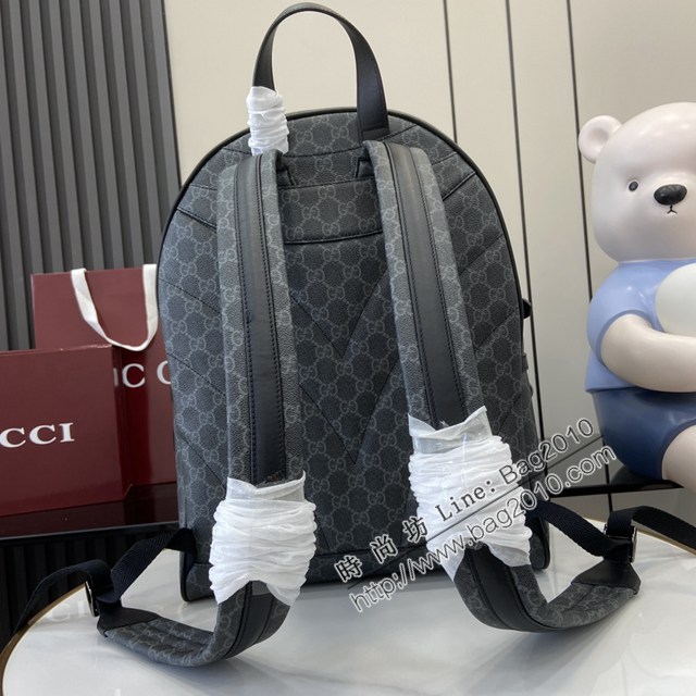 Gucci專櫃古馳最新款Emblem系列男士雙肩背包 jh2593型號：821159